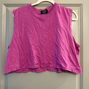 NUX Women's Purple Crop Top